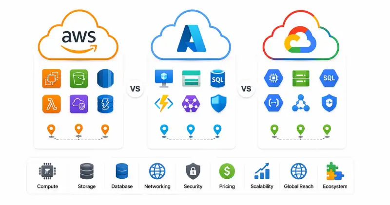 Cover image for AWS vs Azure vs Google Cloud: 2026 Comparison