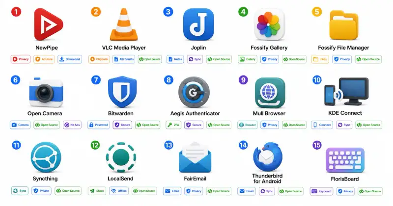 Cover image for 15 Best Open-Source Android Apps You Need in 2026