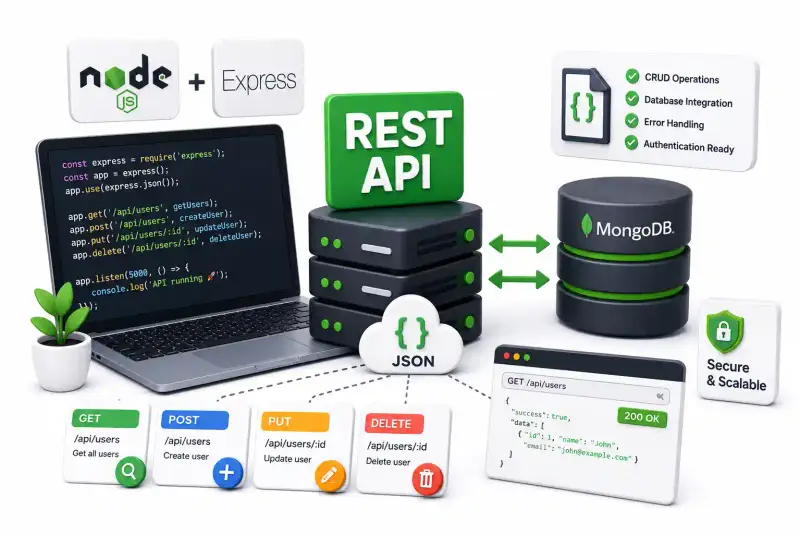Cover image for How to Build a REST API with Node.js and Express in 10 Minutes