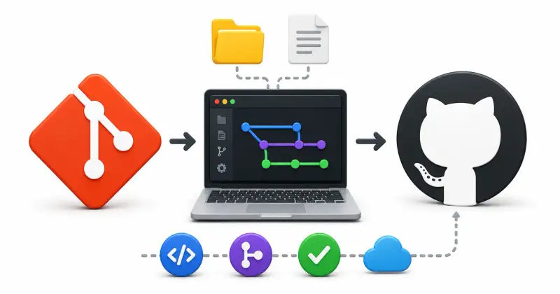 Cover image for Git & GitHub: Complete Beginner's Guide for 2026