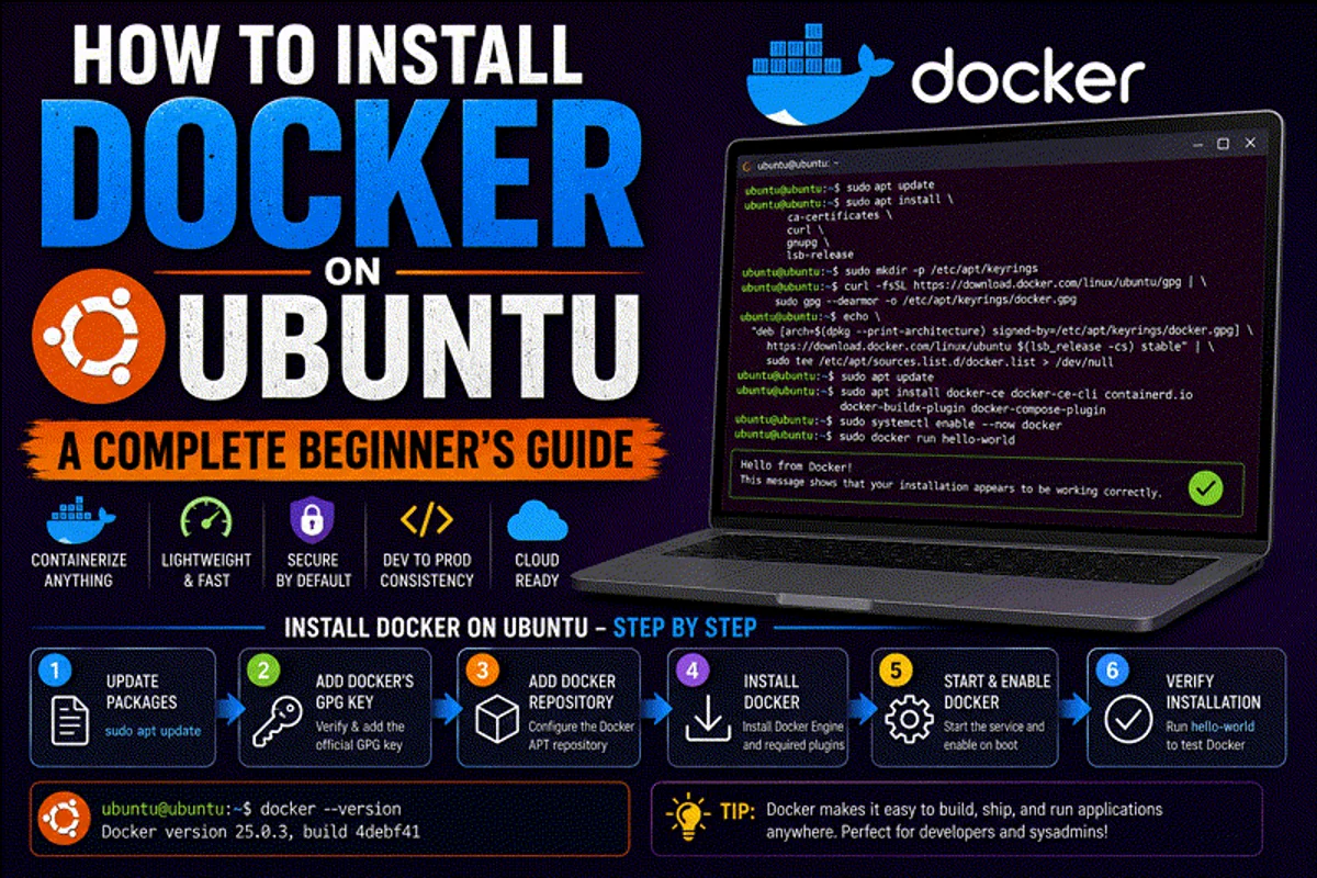 How to Install Docker on Ubuntu: Beginner's Guide