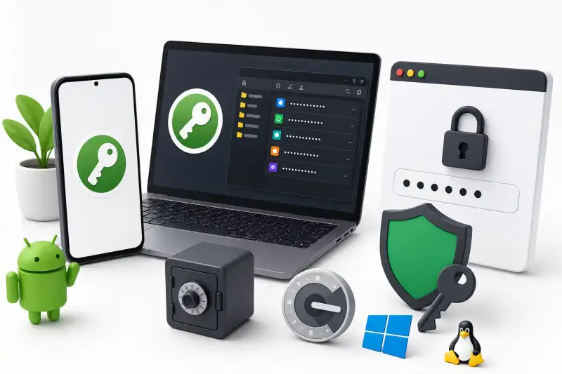 Cover image for KeePassDX Complete Guide: Android, Windows, Linux, Passkeys & TOTP