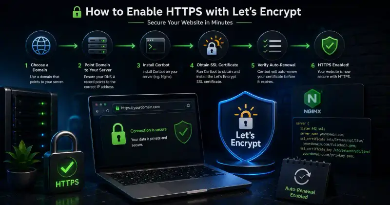 Cover image for Enable HTTPS with Let's Encrypt: Complete 2026 Guide