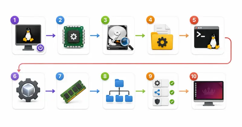 Cover image for Linux Boot Process Explained: Step-by-Step Guide