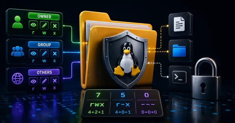 Cover image for Linux File Permissions Guide: Complete Tutorial 2026