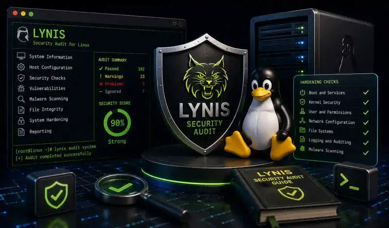 Cover image for Lynis Security Audit Guide: Complete Hardening guide 2026