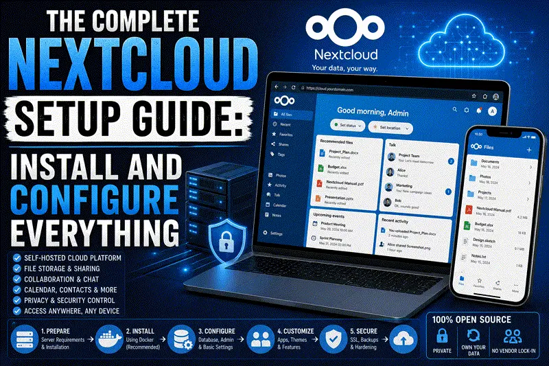 Cover image for Nextcloud Complete Setup: Install & Configure Guide
