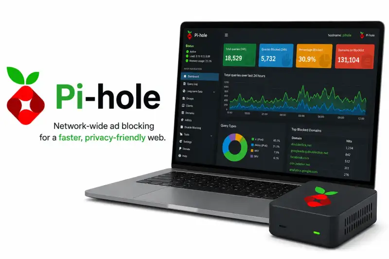 Cover image for Pi-hole Guide: Self-Hosted Network-Wide Ad Blocking & DNS