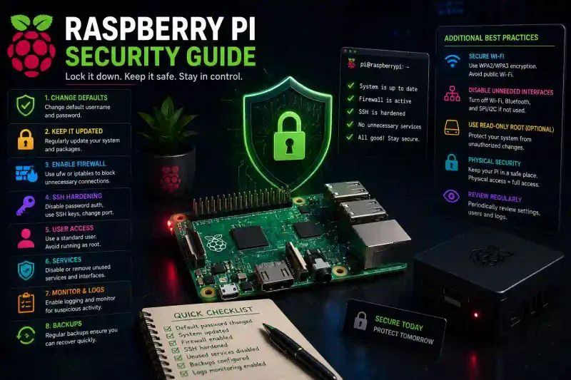 Cover image for Raspberry Pi Security Guide: Complete Hardening 2026