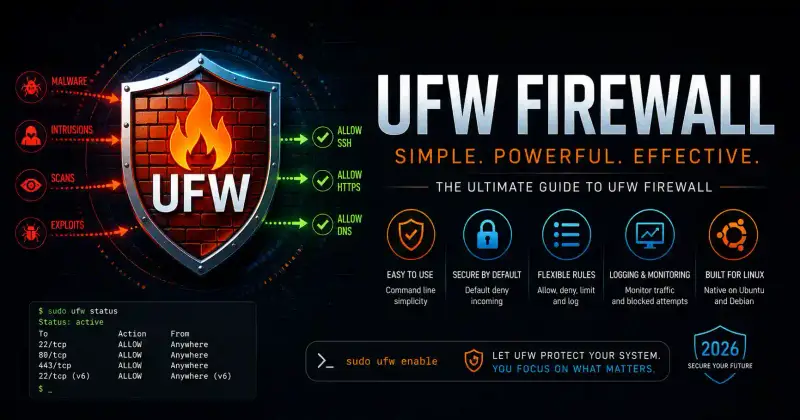 Cover image for UFW Firewall Guide: Secure Your Linux Server in 2026