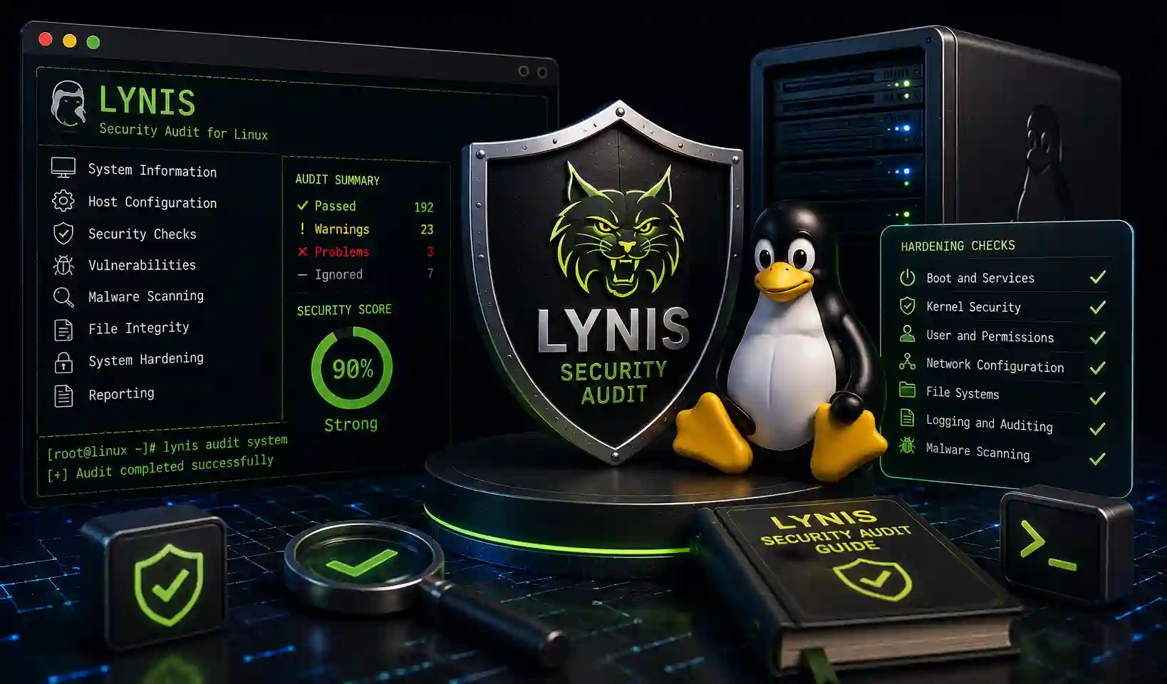 Cover image for Lynis Security Audit Guide: Complete Hardening 2026