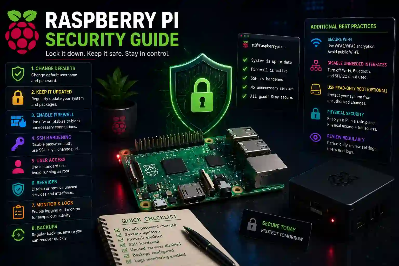 Cover image for Raspberry Pi Security Guide: Complete Hardening 2026