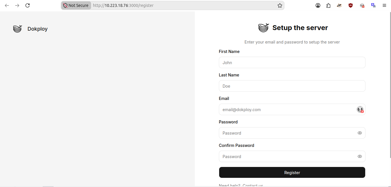 DokPloy Login Page DokPloy Login Page